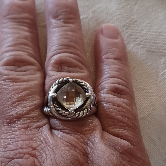 David Yurman Citrine Infinity Ring, Sterling Silver, Size 6.5 - Picture 11 of 11